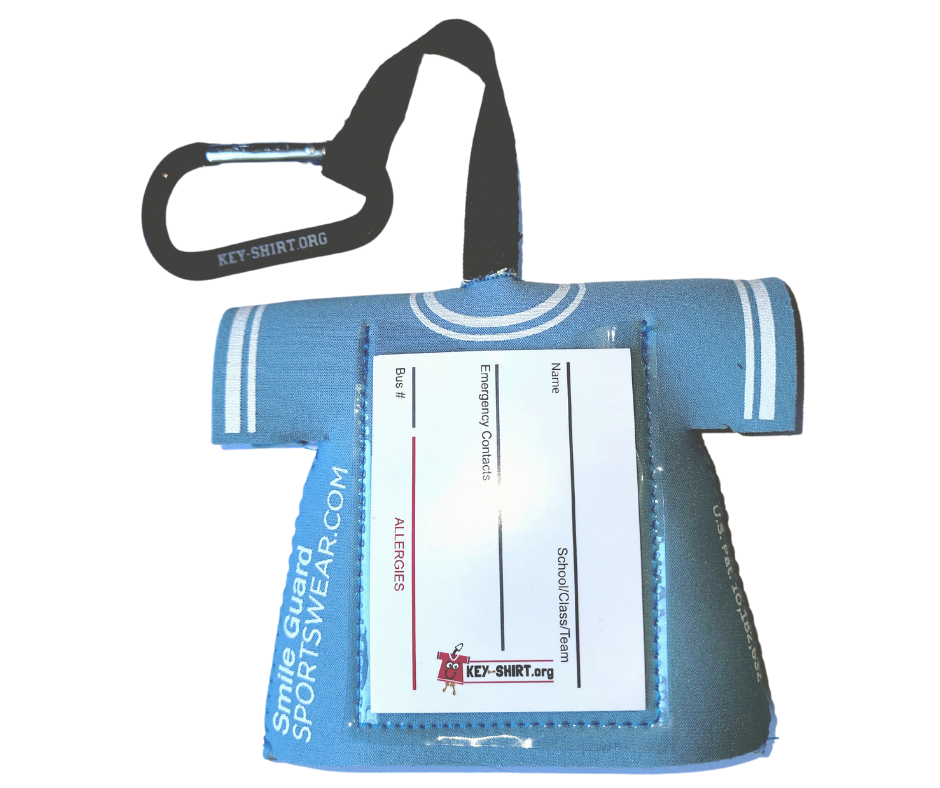 Field Hockey Mouth Guard Holder - light blue
