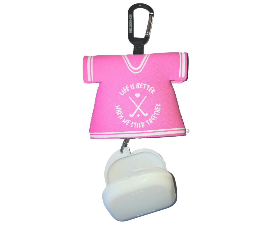Field Hockey Mouth Guard Holder - light pink