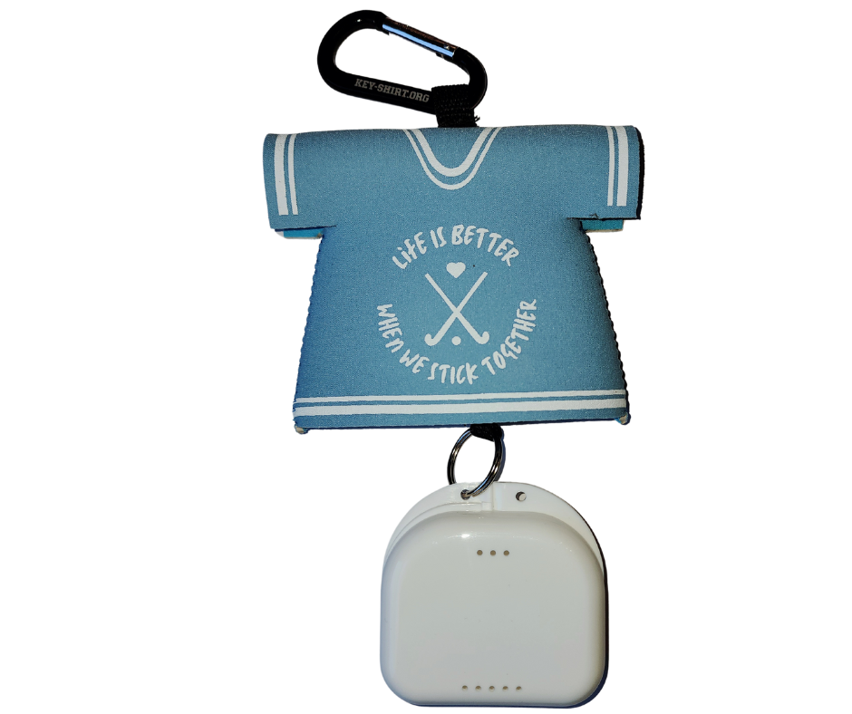 Field Hockey Mouth Guard Holder - light blue
